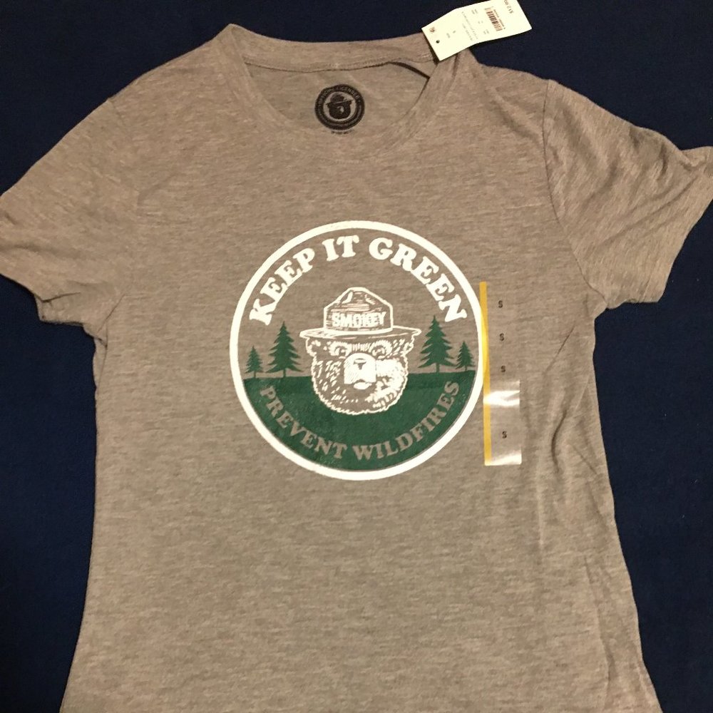 Womens Smokey The Bear Graphic Tee (S, M, L)